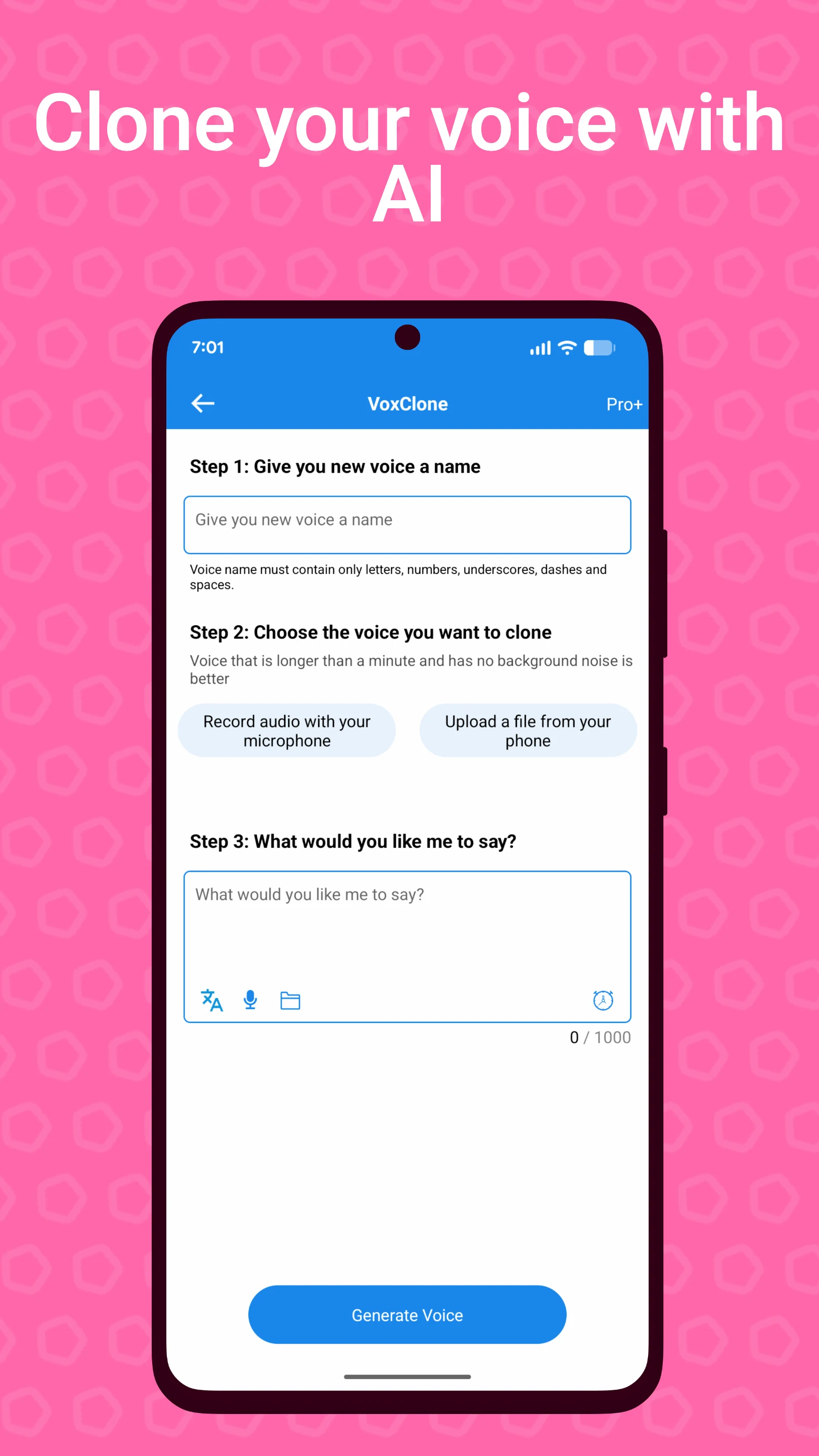 Voice Clone: AI Voice Changer screenshot